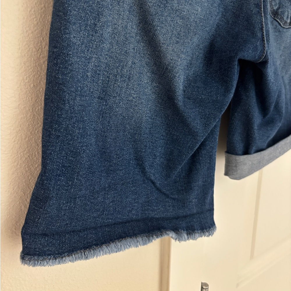 Wit & Wisdom Stretch Denim Shorts, Size 2, 9.5” Inseam Unrolled, Jean Shorts - Picture 7 of 11